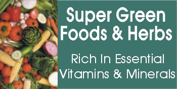 Super green foods and super greens a green food supplement and green vitamin with over 30 different green vitamin, mineral and enzyme rich green supplement ingredients.