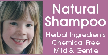 Use a natural shampoo or herbal shampoo specially formulated as a hair shampoo.