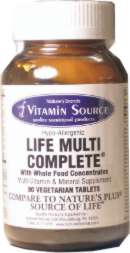 Vitamin Source Life Multi Vitamin & Mineral Supplement