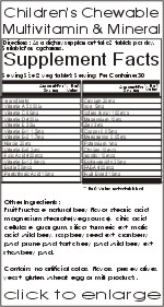 Vitamin Source Child Multi Vitamin Ingredient List